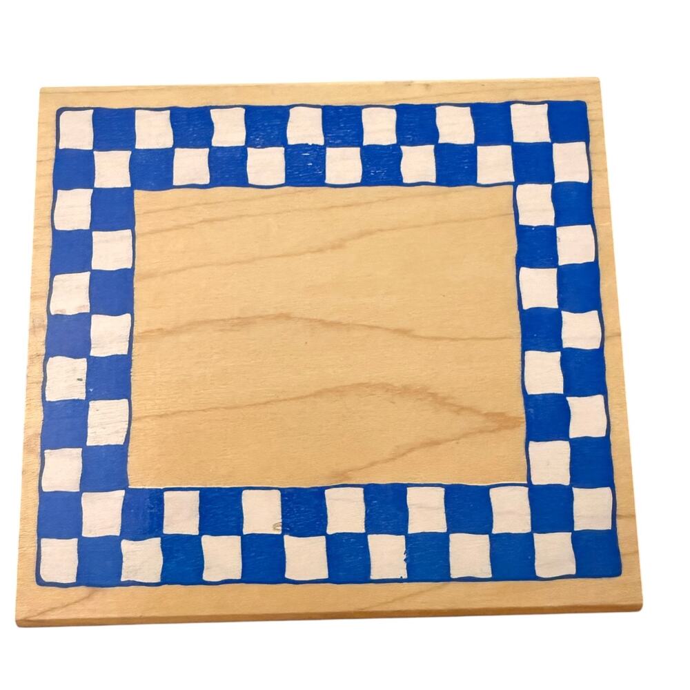 Rubber Stampede Checkerboard Frame Z870G Card Making Scrapbooking Rubber Stamp